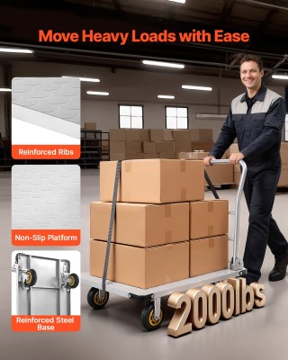 VEVOR Βαρέως Τύπου Αναδιπλούμενο Καρότσι Μεταφοράς με Χωρητικότητα ...