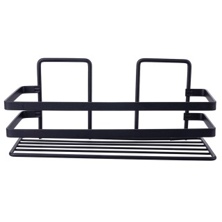 Galileo Μεταλλικό Ράφι 24x11x105 εκ. σε σατινέ μαύρο 5914742