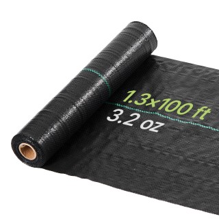 VEVOR Υφαντό Αντιζιζανιακό Γεωύφασμα Εδαφοκάλυψης Heavy Duty 90,7 g...