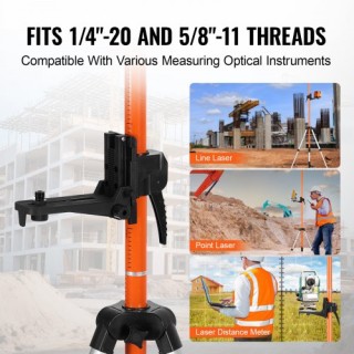 Τρίποδο VEVOR Laser Level με Ρυθμιζόμενο Ύψος 104-340 cm  QZSJJTJYZ...
