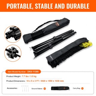 Ρυθμιζόμενο Δίχτυ VEVOR για Μπάντμιντον, Βόλεϊ & Πικλμπολ ZCGDZYMQ... Ρυθμιζόμενο Δίχτυ VEVOR για Μπάντμιντον, Βόλεϊ & Πικλμπολ ZCGDZYMQ...