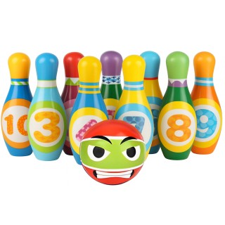 BAKAJI Σετ με 10 Παιδικές Μπόουλινγκ Κορίνες με Μαλακή και Ασφαλή Μ... BAKAJI Σετ με 10 Παιδικές Μπόουλινγκ Κορίνες με Μαλακή και Ασφαλή Μ...
