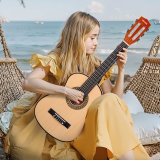 VEVOR Κλασική Κιθάρα 780 mm, Ξύλινη, Σετ Εκκίνησης με Θήκη και Πρόσ... VEVOR Κλασική Κιθάρα 780 mm, Ξύλινη, Σετ Εκκίνησης με Θήκη και Πρόσ...