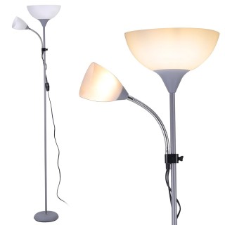 BAKAJI Λάμπα Δαπέδου 180cm Μοντέρνος Σχεδιασμός 2 Βραχίονες Αμπαζο... BAKAJI Λάμπα Δαπέδου 180cm Μοντέρνος Σχεδιασμός 2 Βραχίονες Αμπαζο...