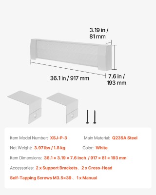 VEVOR Κάλυμμα Θερμαντικού Στοιχείου Βάσης 917 mm - Ανθεκτικό Ανοικτ... VEVOR Κάλυμμα Θερμαντικού Στοιχείου Βάσης 917 mm - Ανθεκτικό Ανοικτ...