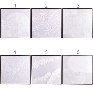 Galileo Πίνακας με πλαίσιο 60x60 cm White Sibilla 5920435 Τυχαία Επ...