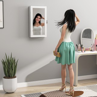 HOMCOM Κρεμαστός Καθρέφτης-Κοσμηματοθήκη με Κλειδιά Ασφαλείας, 36.5... HOMCOM Κρεμαστός Καθρέφτης-Κοσμηματοθήκη με Κλειδιά Ασφαλείας, 36.5...