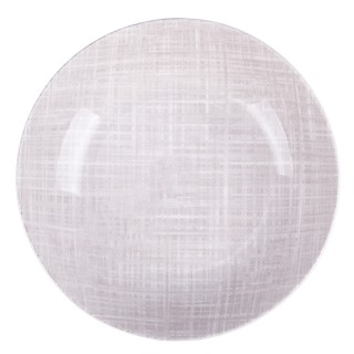 Villa DEste Σετ 6 τμχ  Γκρι κεραμικό βαθύ πιάτο Texture 5921909