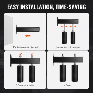 VEVOR  Σετ Συρόμενης Πόρτας 6 με Ροδάκια και Ρυθμιζόμενο Στήριγμα T...