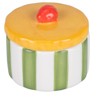 Villa dEste Home Fruit Life Θήκη Ζάχαρης Κεραμική 160 ml με Καπάκι ...