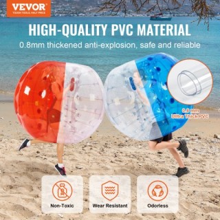 VEVOR Φουσκωτές Μπάλες Σύγκρουσης 2-Pack, 1.5M για Εφήβους & Ενήλικ... VEVOR Φουσκωτές Μπάλες Σύγκρουσης 2-Pack, 1.5M για Εφήβους & Ενήλικ...