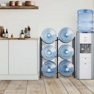 Ράφι Νερού VEVOR 3 Επιπέδων για 6 Μπουκάλια Μαύρο  5JLTZSSTSTZCFE4HKV0