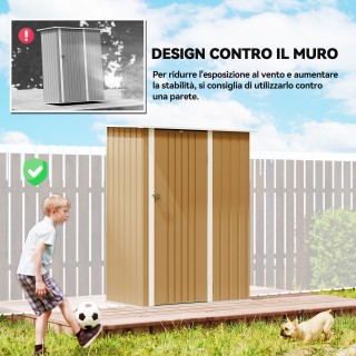 Outsunny Μεταλλική Αποθήκη Εργαλείων με Κεκλιμένη Στέγη και Κλειδού... Outsunny Μεταλλική Αποθήκη Εργαλείων με Κεκλιμένη Στέγη και Κλειδού...