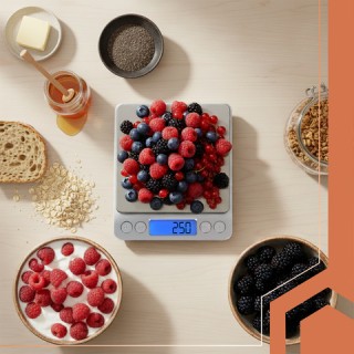 Ruhhy Ζυγαριά Κουζίνας LCD Ακριβείας μέχρι 2kg με 2 Μπολ  26507