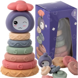 Iso trade Πυραμίδα για Μωρά 8 τμχ με πολύχρωμους μαλακούς κρίκους ... Iso trade Πυραμίδα για Μωρά 8 τμχ με πολύχρωμους μαλακούς κρίκους ...