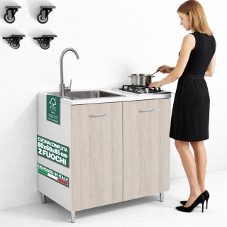 Shally Dogan Πλήρης Κουζίνα 80x60cm με Εστία Μαγειρέματος 2 Εστιών ...