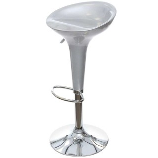 BAKAJI  Ρυθμιζόμενο Σκαμπό Κουζίνας από Ατσάλι και ABS με Περιστρεφ...