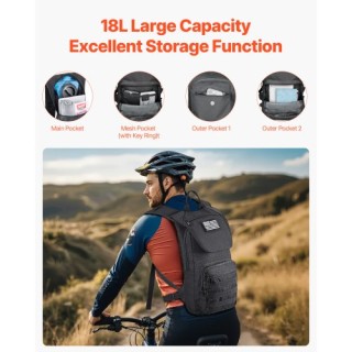 VEVOR Τακτικό Σακίδιο Πλάτης Molle με Υδροδοχείο 3L TPU για Ποδηλασ...