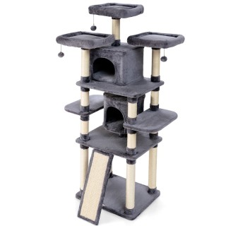 Costway Πολυεπίπεδο Δέντρο Γάτας με Σχοινί Σιζάλ και Μαλακό Πλαστικ... Costway Πολυεπίπεδο Δέντρο Γάτας με Σχοινί Σιζάλ και Μαλακό Πλαστικ...