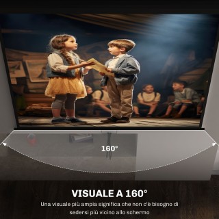 HOMCOM Οθόνη Προβολέα 120 Ρυθμιζόμενη με Στήριξη Οροφής και Τοίχου ...