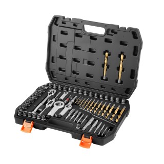 VEVOR Σετ Αφαιρετή Βιδών, 63 Τεμάχια, με Εξολκείς Παξιμαδιών και Μπ...