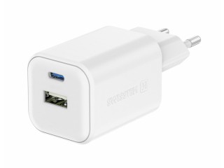 SWISSTEN Προηγμένος Φορτιστής GaN με 1x USB-C 45W PD και 1x USB-A 1... SWISSTEN Προηγμένος Φορτιστής GaN με 1x USB-C 45W PD και 1x USB-A 1...