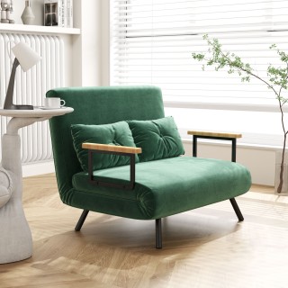 HOMCOM Καναπές-Κρεβάτι 3 σε 1 από Ύφασμα με Αίσθηση Βελούδου με Ρυ... HOMCOM Καναπές-Κρεβάτι 3 σε 1 από Ύφασμα με Αίσθηση Βελούδου με Ρυ...