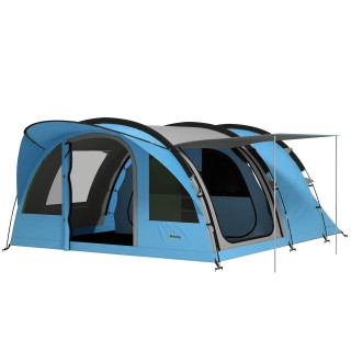 Outsunny Σκηνή Camping Τύπου Τούνελ για 2-4 Άτομα, με 2 Δωμάτια, Ύψ... Outsunny Σκηνή Camping Τύπου Τούνελ για 2-4 Άτομα, με 2 Δωμάτια, Ύψ...