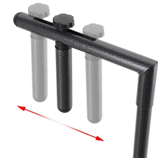 BAKAJI Τραπέζι Μπαλκονιού Πτυσσόμενο Μεταλλικό και Πολυρατάν Λευκό ...