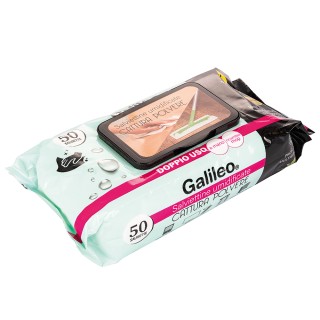 Galileo Σετ 50 Πολυχρηστικές Υγρές Μαντηλάκια για Σκόνη με Άρωμα Λε...