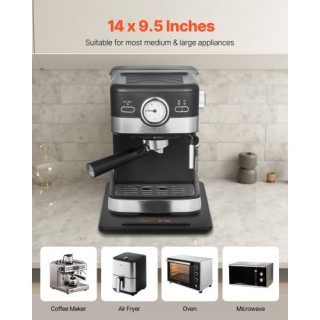 VEVOR Συρόμενος Δίσκος Αξεσουάρ για Καφετιέρα 14 x 9.5 in - Μαύρο C...