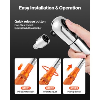 VEVOR Ροπόκλειδο 3/4 100-600 lbf-ft/136-814 N.m Διπλής Κατεύθυνσης ... VEVOR Ροπόκλειδο 3/4 100-600 lbf-ft/136-814 N.m Διπλής Κατεύθυνσης ...