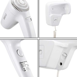 BAKAJI Σεσουάρ Τοίχου Ξενοδοχείου Πιστολάκι Μαλλιών Μπάνιο Σπίτι Ξ... BAKAJI Σεσουάρ Τοίχου Ξενοδοχείου Πιστολάκι Μαλλιών Μπάνιο Σπίτι Ξ...