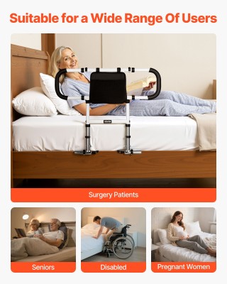 VEVOR Ρυθμιζόμενη Ράγα Κρεβατιού με Αντιολισθητική Λαβή για Ηλικιωμ... VEVOR Ρυθμιζόμενη Ράγα Κρεβατιού με Αντιολισθητική Λαβή για Ηλικιωμ...
