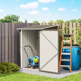 Outsunny Αποθήκη Κήπου Εργαλείων από Γαλβανισμένο Ατσάλι με Πόρτα, ...