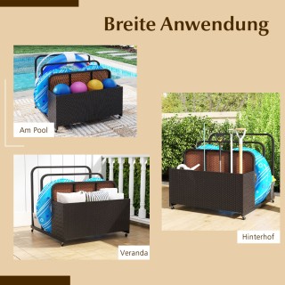 Costway Καλαίσθητο Καρότσι Αποθήκευσης για Κολυμβητικά Αξεσουάρ απ... Costway Καλαίσθητο Καρότσι Αποθήκευσης για Κολυμβητικά Αξεσουάρ απ...