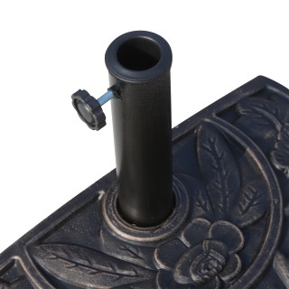 Outsunny Ρυθμιζόμενη βάση ομπρέλας από ρητίνη με πόμολο 9 kg 50x31x...