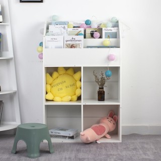 BAKAJI  Παιδική Βιβλιοθήκη Ξύλινη Ράφι 5 Επιπέδων για Παιχνίδια και...