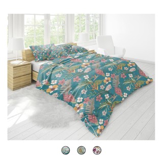 Galileo Πλήρες σετ διπλού κρεβατιού σε πολυκοτόνη 110 gsm, με λουλο...