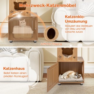 Costway Ονυχοδρόμιο με Κρυφή Τουαλέτα και Σχεδιασμό Space Capsule P...