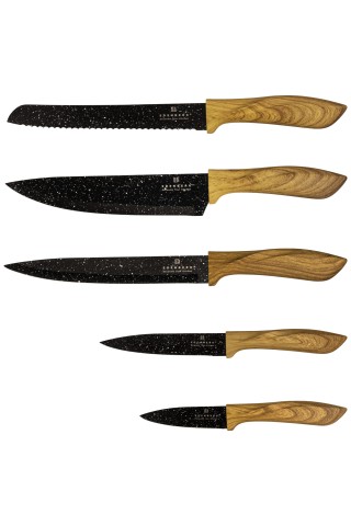 Edenberg Σετ Μαχαιριών 6τμχ από Ατσάλι με Μαγνητική Βάση EB-970 Edenberg Σετ Μαχαιριών 6τμχ από Ατσάλι με Μαγνητική Βάση EB-970