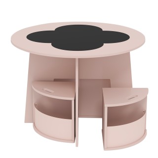 Costway Σετ Παιδικό Τραπέζι και Καρέκλες από Ξύλο με 4 Σκαμπώ Αποθή... Costway Σετ Παιδικό Τραπέζι και Καρέκλες από Ξύλο με 4 Σκαμπώ Αποθή...