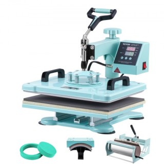 Πρέσα Θερμότητας VEVOR 12x15 5 σε 1 με Πρέσα για Κύπελλα 30oz Πράσι... Πρέσα Θερμότητας VEVOR 12x15 5 σε 1 με Πρέσα για Κύπελλα 30oz Πράσι...