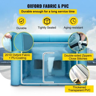 Φουσκωτή Καμπίνα Βαφής Αυτοκινήτων VEVOR 29.5x19.7x13FT με Φίλτρο &... Φουσκωτή Καμπίνα Βαφής Αυτοκινήτων VEVOR 29.5x19.7x13FT με Φίλτρο &...