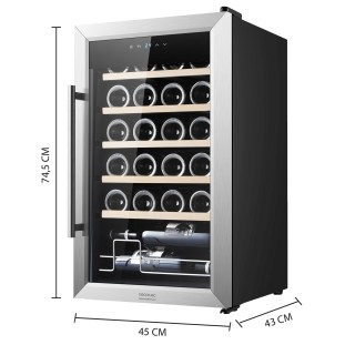 CECOTEC  Συντηρητής Κρασιών Bolero  GrandSommelier 2450 Inox με Συμ...