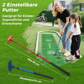 Costway Σετ Προπονητικής Γκολφ 332 cm με Ρυθμιζόμενους Σταυρούς & Μ...