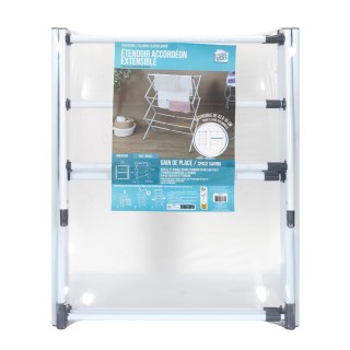 Πτυσσόμενη Απλώστρα Ρούχων Μεταλλική Ακορντεόν 9m 40 x 105 x 37 cm ... Πτυσσόμενη Απλώστρα Ρούχων Μεταλλική Ακορντεόν 9m 40 x 105 x 37 cm ...