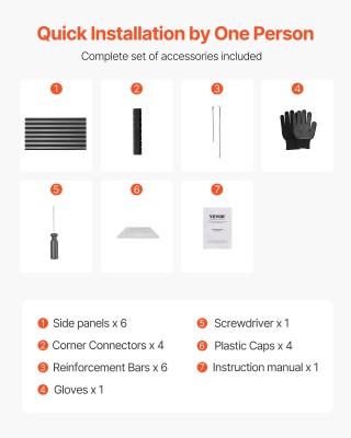 VEVOR Ψηλή Μεταλλική Γλάστρα Κήπου 1,8x0,9x0,6μ με Ανοιχτή Βάση για... VEVOR Ψηλή Μεταλλική Γλάστρα Κήπου 1,8x0,9x0,6μ με Ανοιχτή Βάση για...