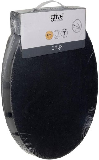 5Five Simply Smart Ξύλινο Καπάκι Τουαλέτας Lin, Μαύρο 200172B 5Five Simply Smart Ξύλινο Καπάκι Τουαλέτας Lin, Μαύρο 200172B