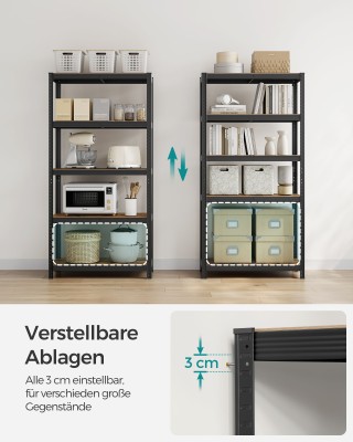 SONGMICS Βιομηχανική Ραφιέρα Βαρέως Τύπου, Ρουστίκ Καφέ & Μαύρο, 40... SONGMICS Βιομηχανική Ραφιέρα Βαρέως Τύπου, Ρουστίκ Καφέ & Μαύρο, 40...